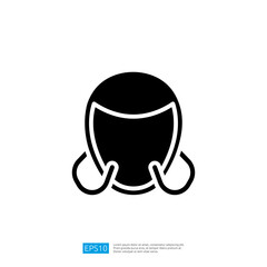 Faceless Icon Representing Emotions and Thoughts with Hands Covering the Face in a Minimalist Black and White Design