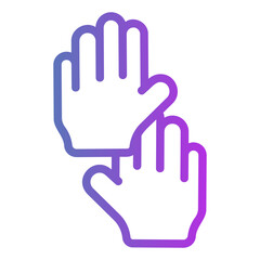 child hand Gradient icon