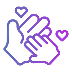 hands Gradient icon
