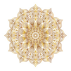 Gradient color mandala design