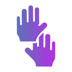 child hand Gradient icon