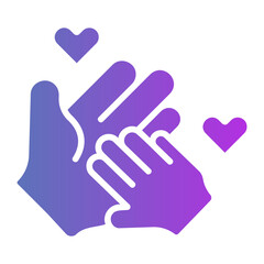 hands Gradient icon