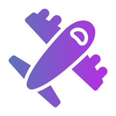 airplane Gradient icon