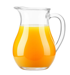 High-Quality PNG orange juice pitcher isolated on white background