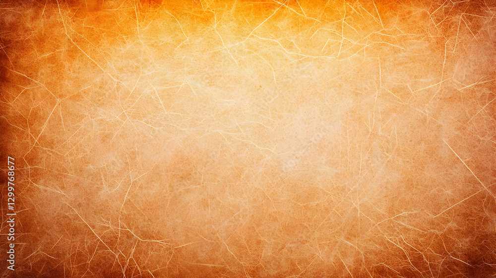 Poster Textured Orange And Brown Grunge Background With Scratch Marks And Gradual Color Transition