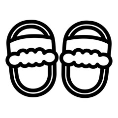 slippers Line Icon