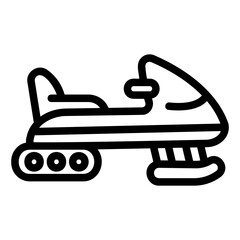 snowmobile Line Icon