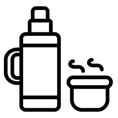 thermos Line Icon