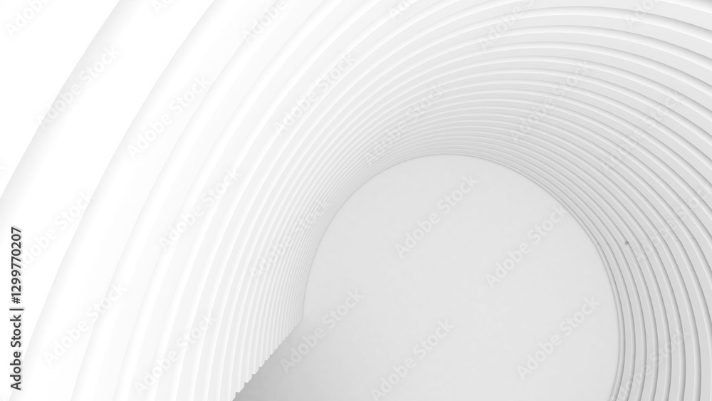 Poster white curved structure, abstract background. abstract building structures are used in graphics or va