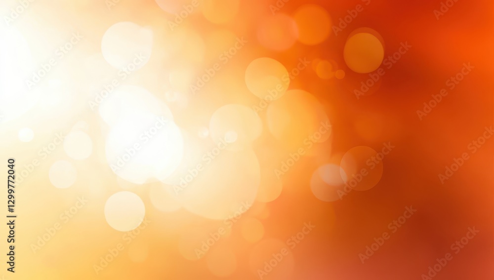 Aufkleber soft blurred background in warm tones of orange and yellow with bokeh effect for use in design proje