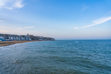 Obraz premium View of the port of Ramsgate, a small town in southeast England 