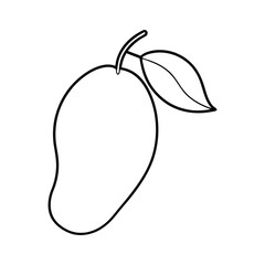 mango isolated on white background