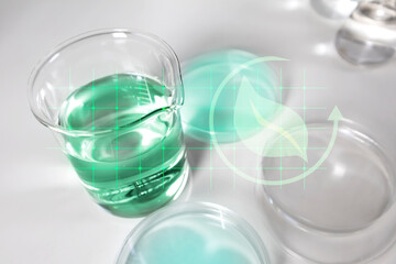 Bottles used in drug and chemical development, scientific and medical research, and scientific and medical experiments