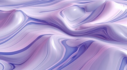 Obraz premium Abstract fluid waves flowing, soft pastel colors create a smooth and shiny surface texture background