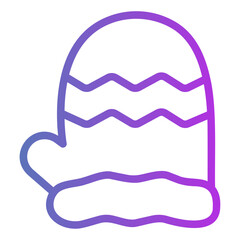 mitten Gradient icon