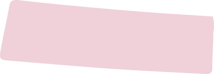 pink note paper isolated on white