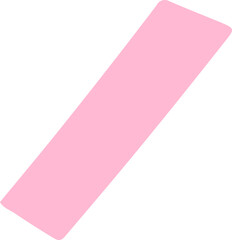 pink ribbon isolated on white