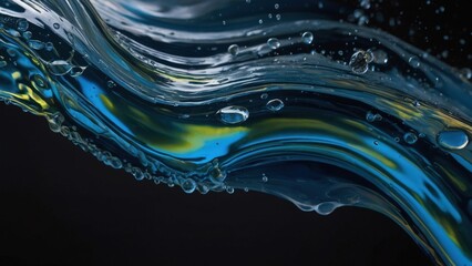 liquid fluid abstract background with smooth, swirling patterns and dynamic color transitions. The flowing design creates a sense of motion, energy, and harmony in a modern artistic style.