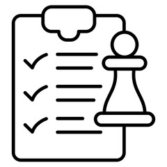 Strategy  Icon Element For Design