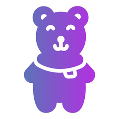 polar bear Gradient icon