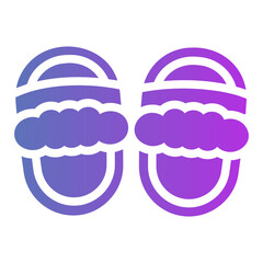 slippers Gradient icon