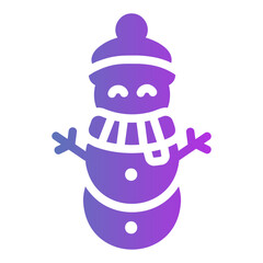 snowman Gradient icon