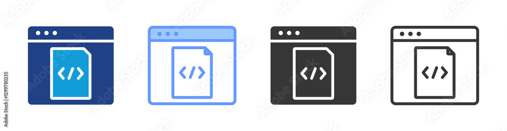 Aufkleber Framework icon set multiple style collection