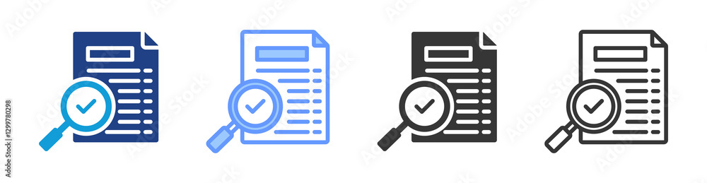 Poster Index icon set multiple style collection