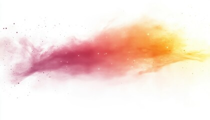 Fototapeta premium Abstract Colorful Particle Burst on White Background
