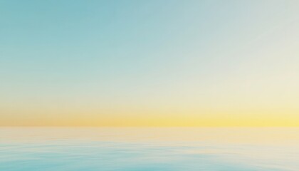 Obraz premium Peaceful Sunset over Calm Ocean Water with Soft Pastel Colors