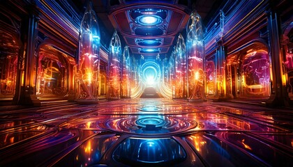 Obraz premium a light-filled factory