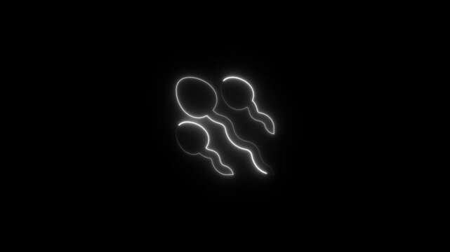 Healthy sperms approaching ,erm and egg breed. Human sperm on blue scientific background