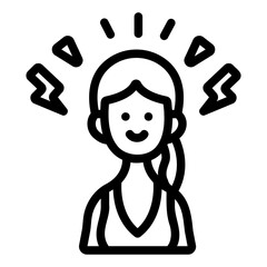 girl power Line Icon