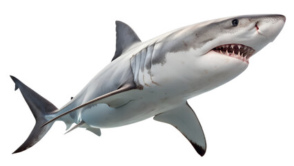 Naklejka premium Shark. PNG. Generative Ai.