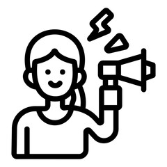 activist Line Icon