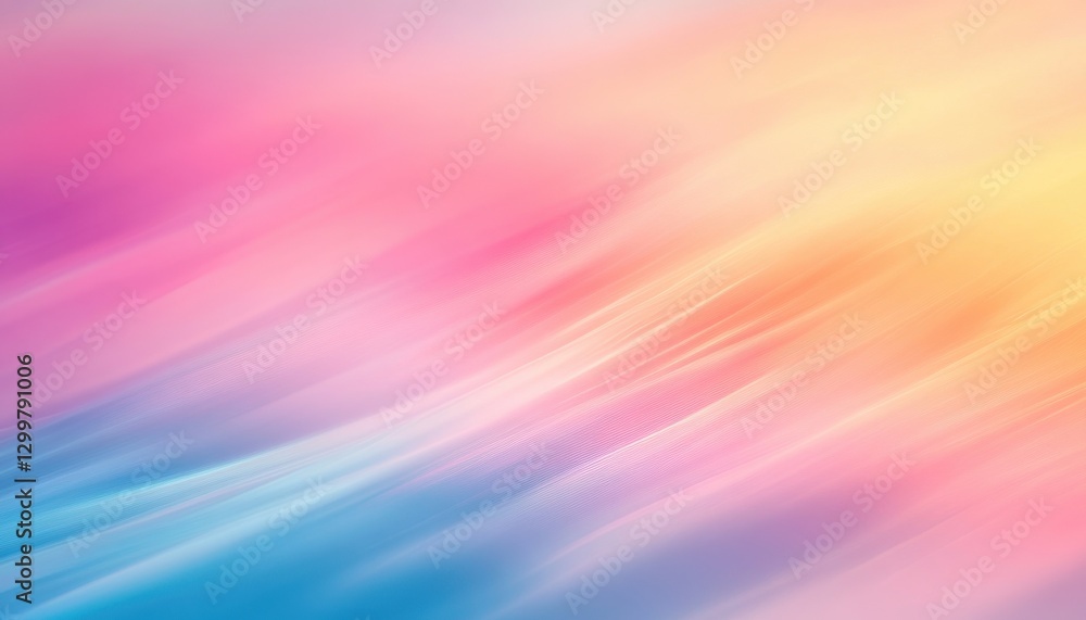 Poster Soft Pastel Abstract Background with Smooth Color Gradient