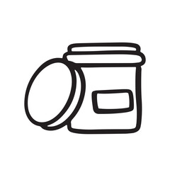 Skincare Jar, Pot doodle - Exfoliants Scrub moisturizers