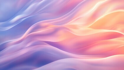 Obraz premium Soft Pastel Fabric Waves: Dreamy Abstract Background
