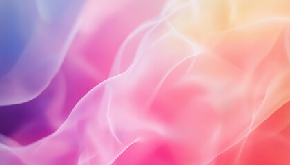 Obraz premium Abstract Colorful Fabric Texture Background with Smooth Pastel Waves