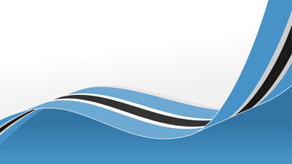 bostwana flag wave isolated copy space background