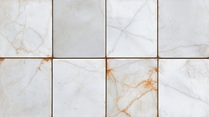 Marble floor concept. A close-up view of elegant marble tiles featuring subtle veining and hints of reddish-brown streaks, perfect for luxurious interior design.