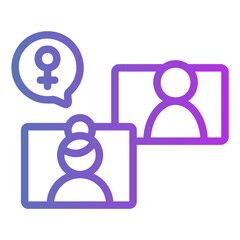 video campaign Gradient icon