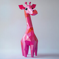 3D Pink Giraffe