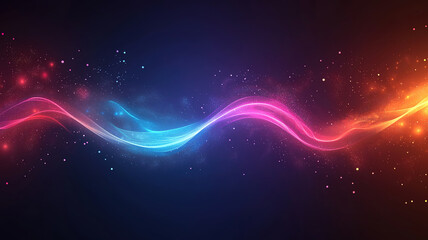 Obraz premium Vibrant Abstract Design with Colorful Lights and Dynamic Lines for Modern Backgrounds