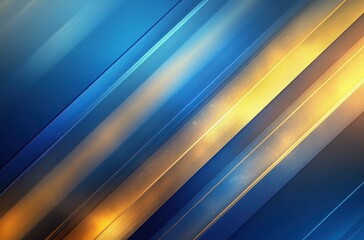 Obraz premium Vibrant Abstract Background with Blue and Gold Diagonal Lines Creating a Dynamic and Energetic Visual for Creative Projects and Design Applications