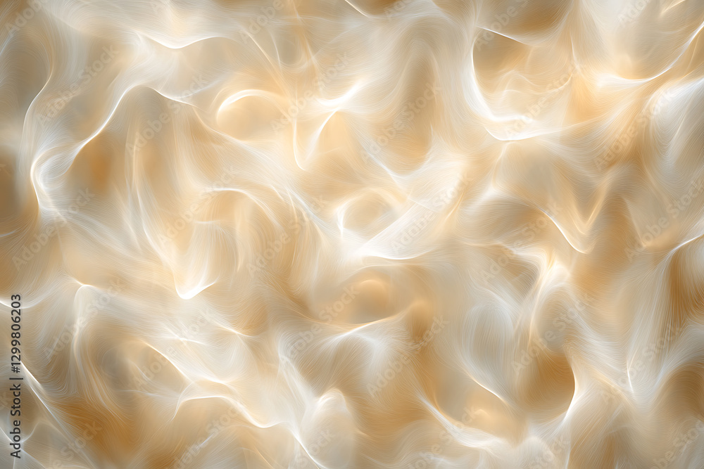 Poster abstract fluid motion digital art light tones ethereal environment top-down view textured background