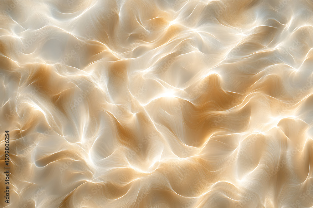Poster flowing abstract water texture digital art fluid patterns warm colors close-up view artistic concept