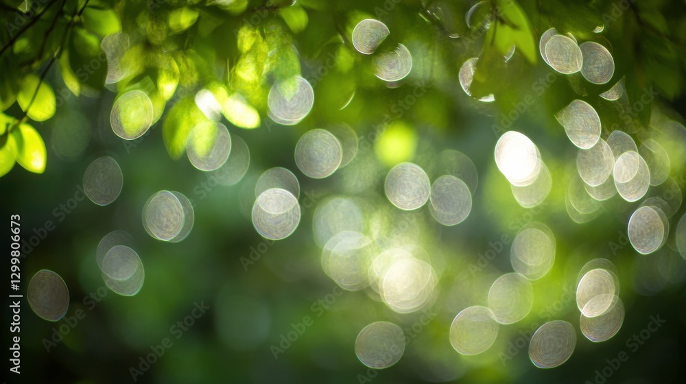 Poster dynamic light flares in soft focus background