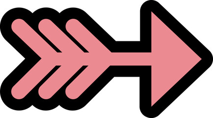 pink arrow