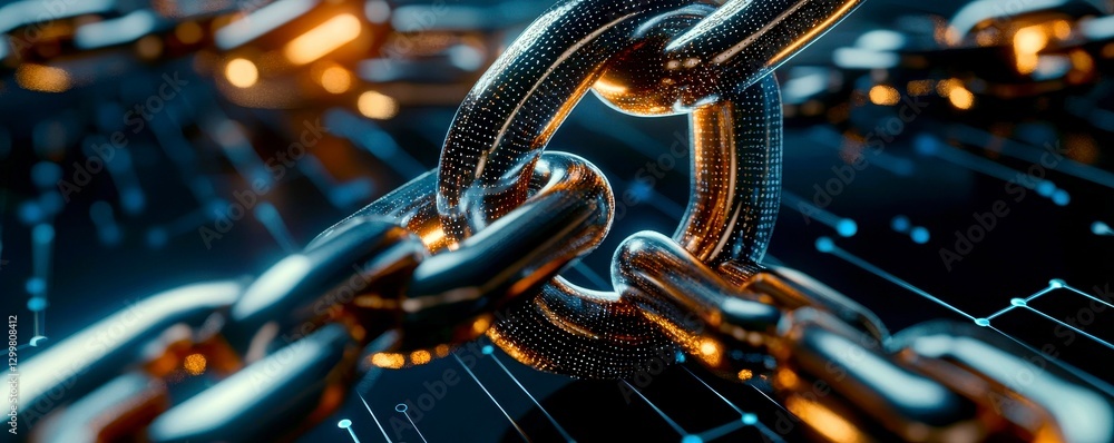 Aufkleber secure digital chainlink network system technology